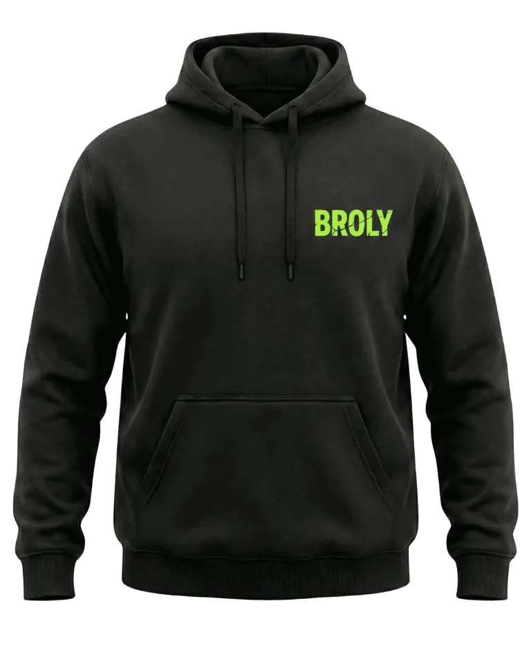 Broly Legendary Saiyan Rage Hoodie - Black size S front view