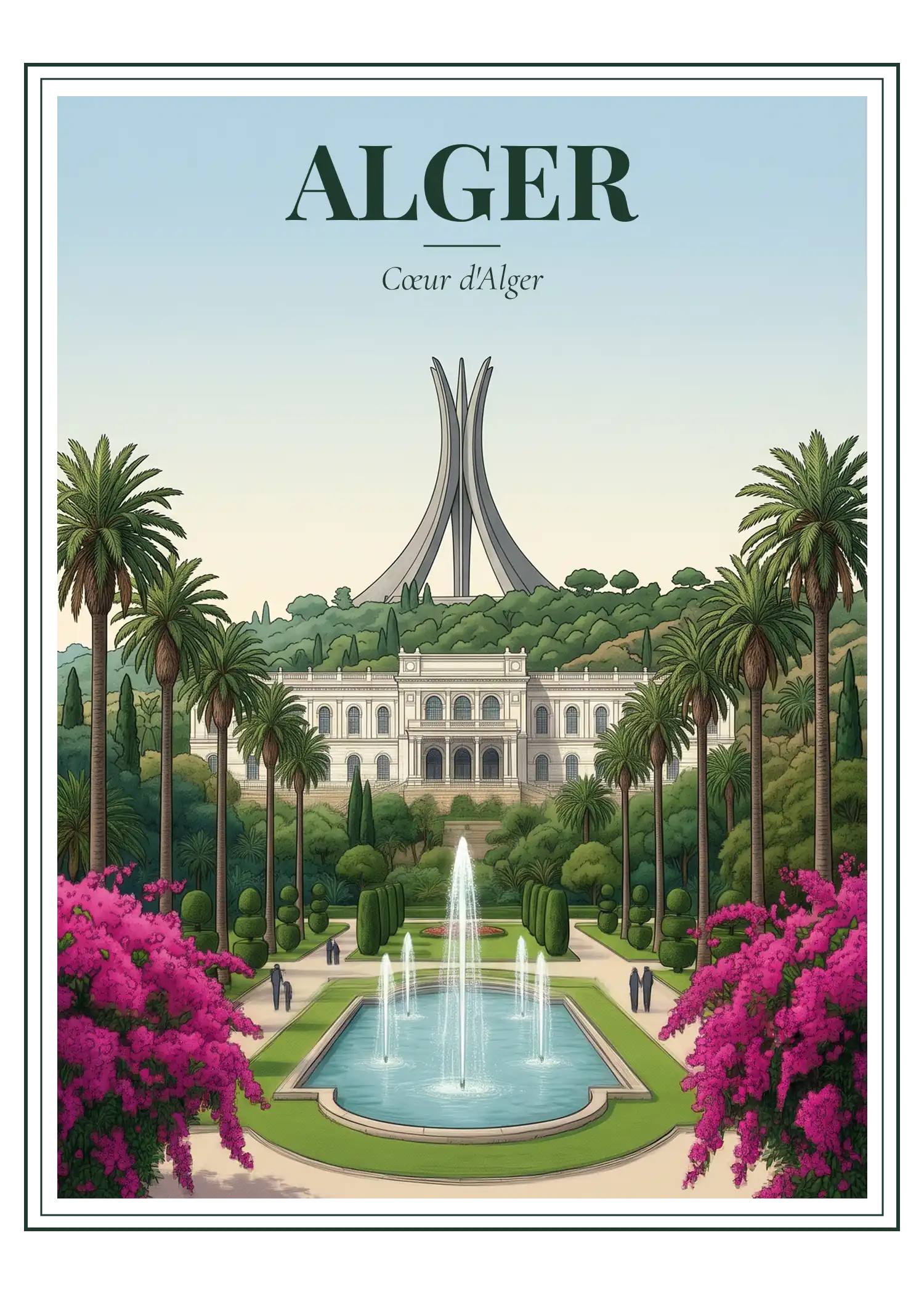 T-Shirt Alger "Cœur d'Alger" — Affiche Vintage | Couleva - image 3