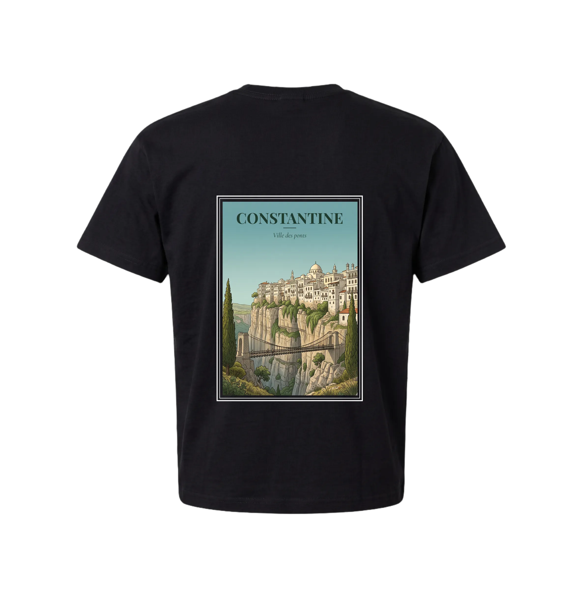 Constantine T-Shirt — City of Bridges - Black size S back view
