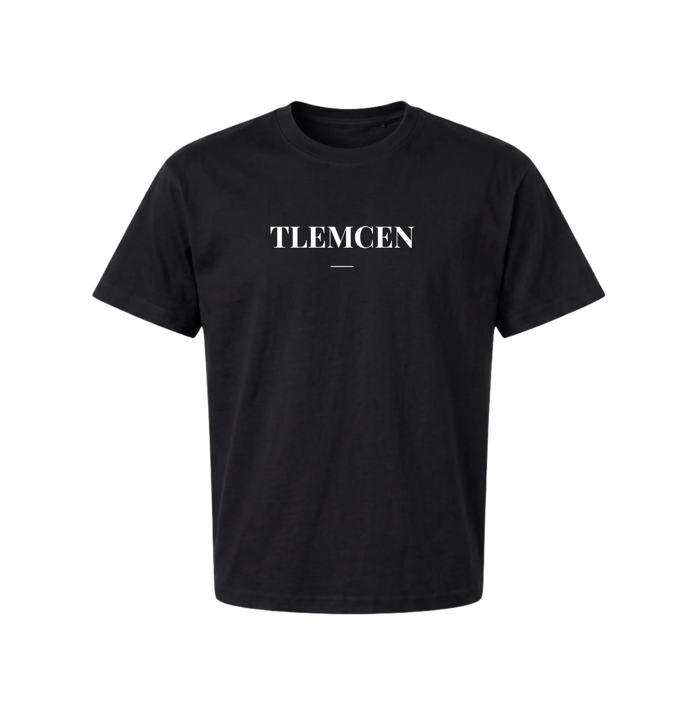 Tlemcen T-Shirt — Pearl of the Maghreb - Black size S front view